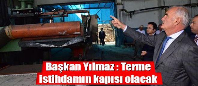 Samsun Büyükşehir Belediye Başkanı Yusuf Ziya Yılmaz : Terme istihdamın kapısı olacak