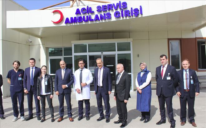  SAMSUN İL SAĞLIK MÜDÜRÜ ORUÇ´TAN  TERME DEVLET HASTANESİNE ZİYARET