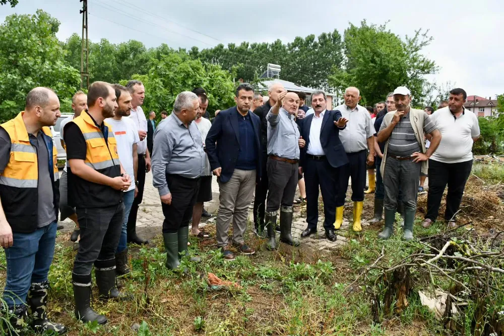  ŞİDDETLİ YAĞIŞ TERME’Yİ VURDU 