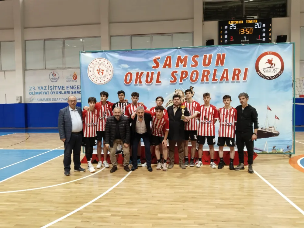 TERME FEN LİSESİ ERKEK VOLEYBOL TAKIMI  İL İKİNCİSİ OLDU