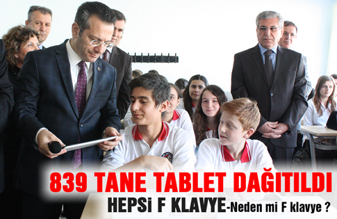 Samsun`da 839 Tane Tablet Dağıtıldı